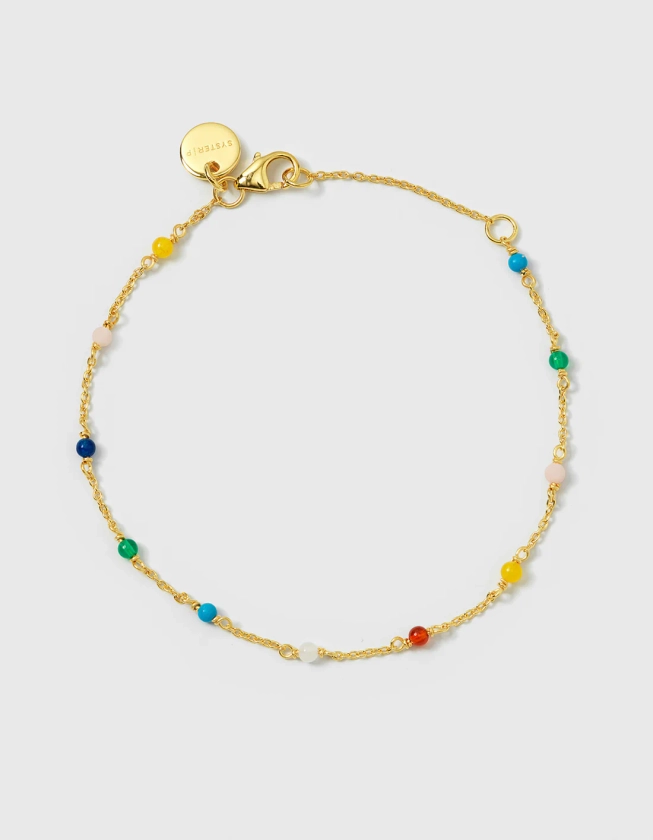 Santa Monica Multicolour Bracelet Gold – Armband från Syster P