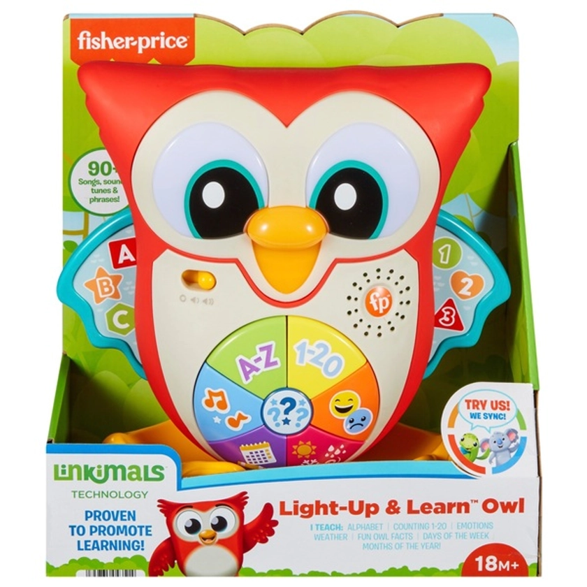 Fisher-Price Linkimals Light-Up & Learn Owl | Smyths Toys UK