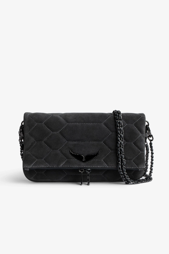 Pochette Rock Suede Matelassée