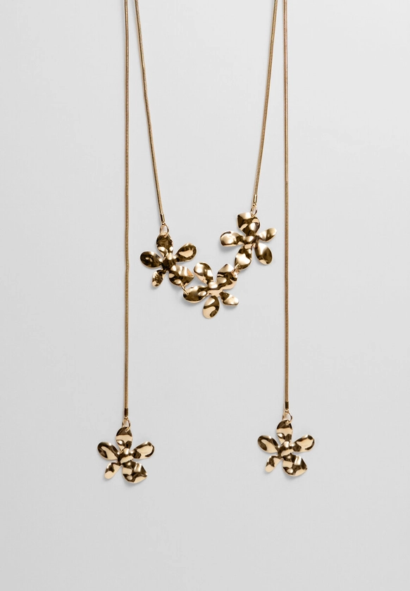 Multi-way floral necklace - Women's Fashion Jewellery | Stradivarius United Kingdom