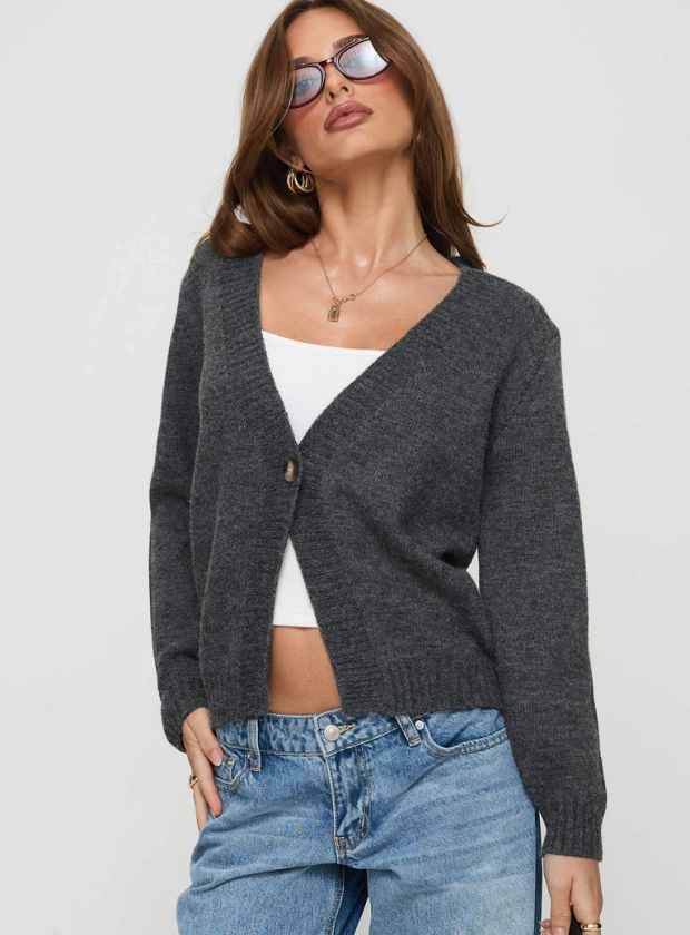 Larkins Cardigan Grey