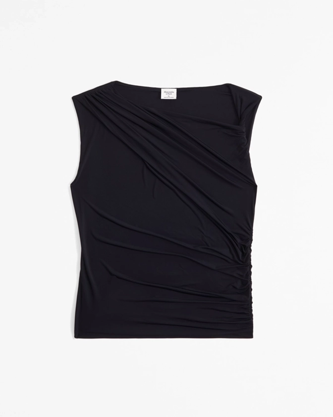 Women's Skimming Twist Draped Top | Women's | Abercrombie.com