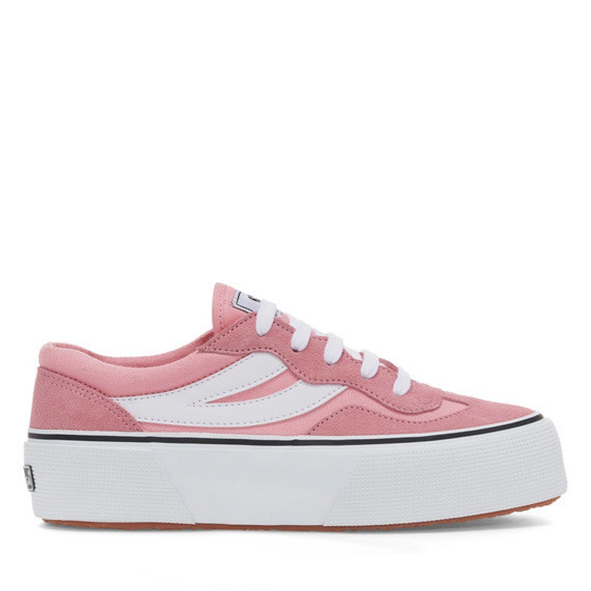 Superga® Womens Pink -white 3041 REVOLLEY COLOURBLOCK PLATFORM | Shoes - Trainers - Sneakers