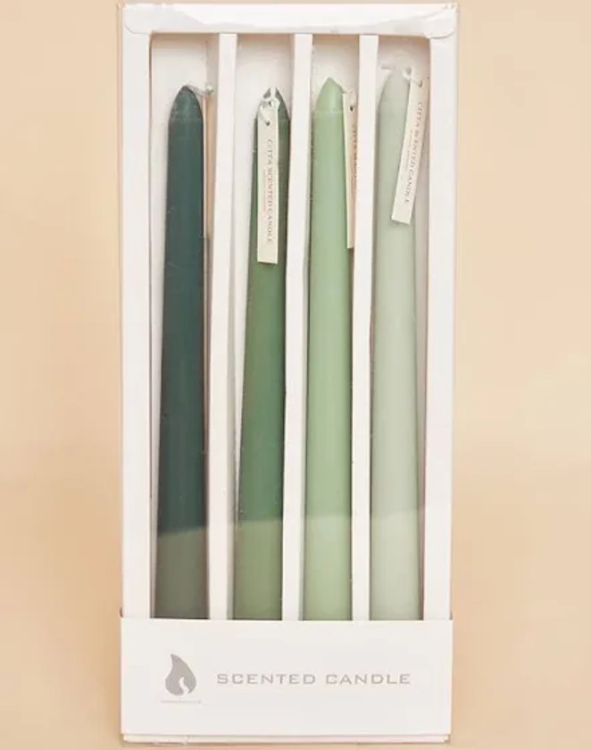 Women's PRETTYLITTLETHING Green Set of 4 Tonal Candlesticks - Size One Size | Google Shopping