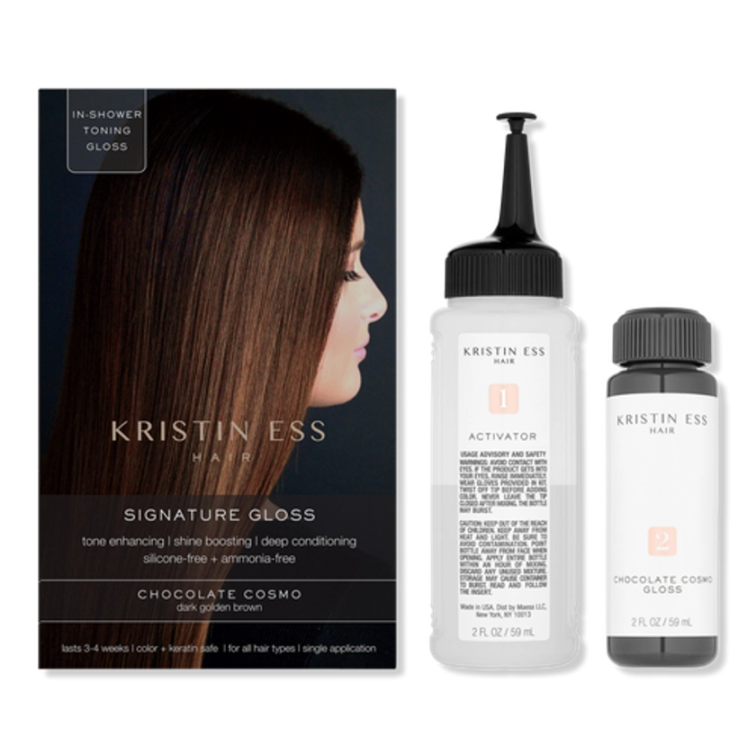 Chocolate Cosmo Signature Hair Gloss - Shine Boosting + Tone Enhancing, Ammonia Free - KRISTIN ESS HAIR | Ulta Beauty