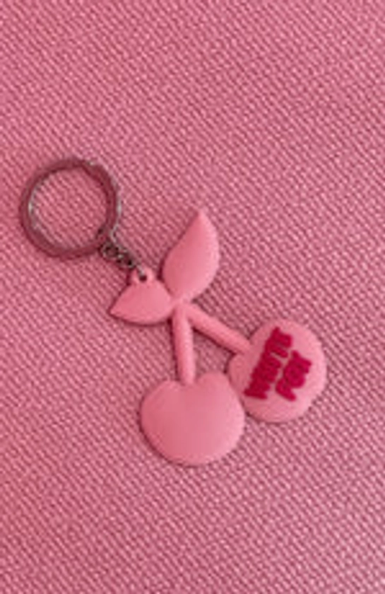 Cherry On Top Keychain Pink