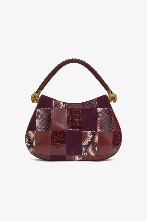 Sac à Bandoulière Patchwork | Violet | Femme | Roberto Cavalli FR