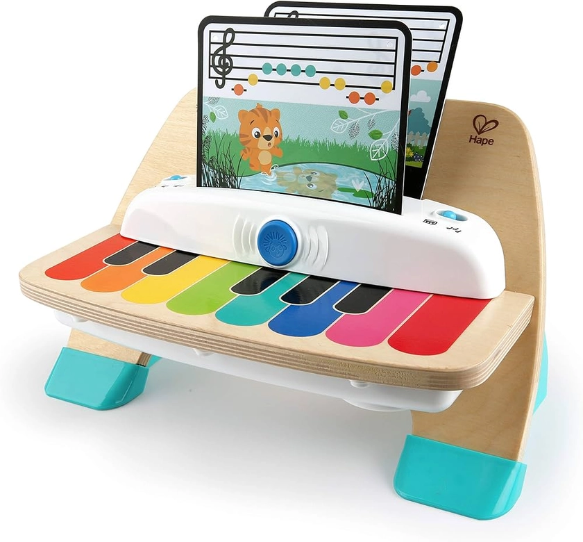 Baby Einstein, Hape Magic Touch Wooden Musical Toy, 3 Sheet Music and 6 Songs Included, Ages 12 Months and Up