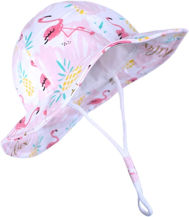 Durio UPF 50+ Sun Protection Wide Brim Baby Girl Sun Hat Cute Summer Beach Baby Sun Hat Baby Girl Hats
