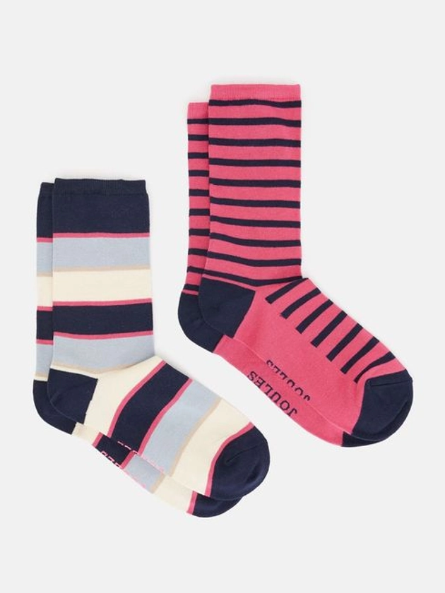 Women's Everyday Red/Pink 2 Pack Socks (size 4-8)