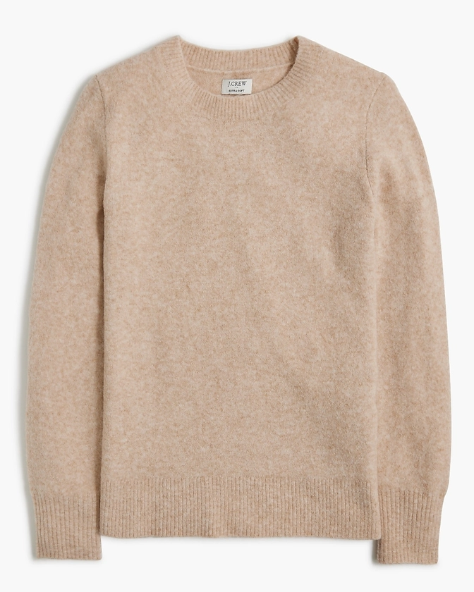 Crewneck sweater in extra-soft yarn