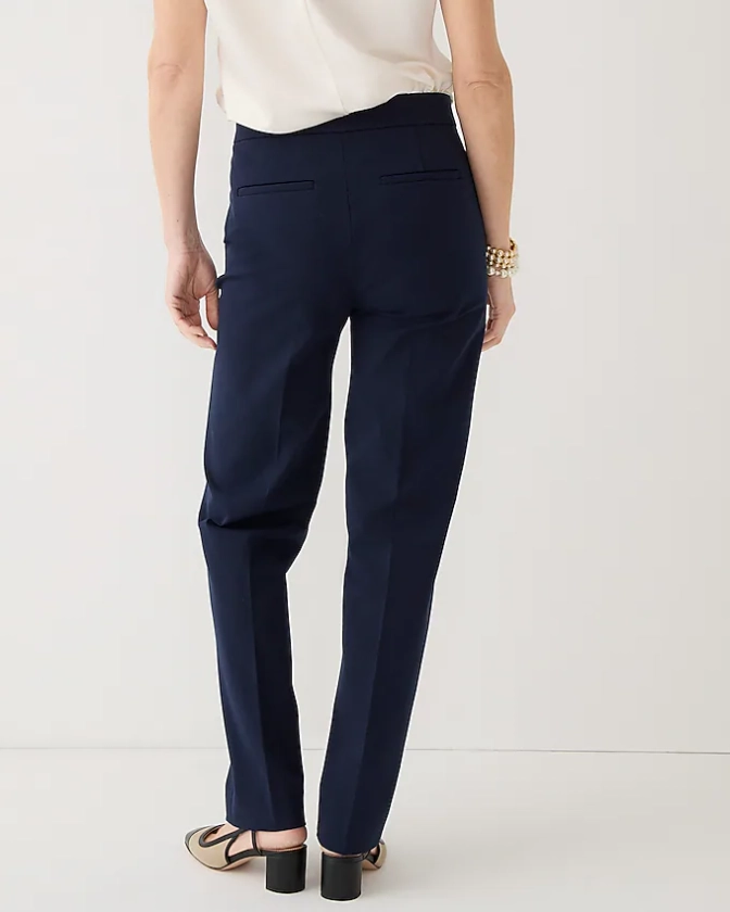 Kate straight-leg pant in bi-stretch cotton blend