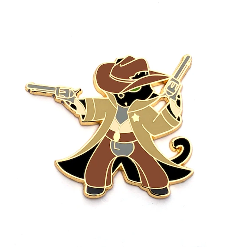 Gunslinger Class - RPG Black Cat - Hard Enamel Pin