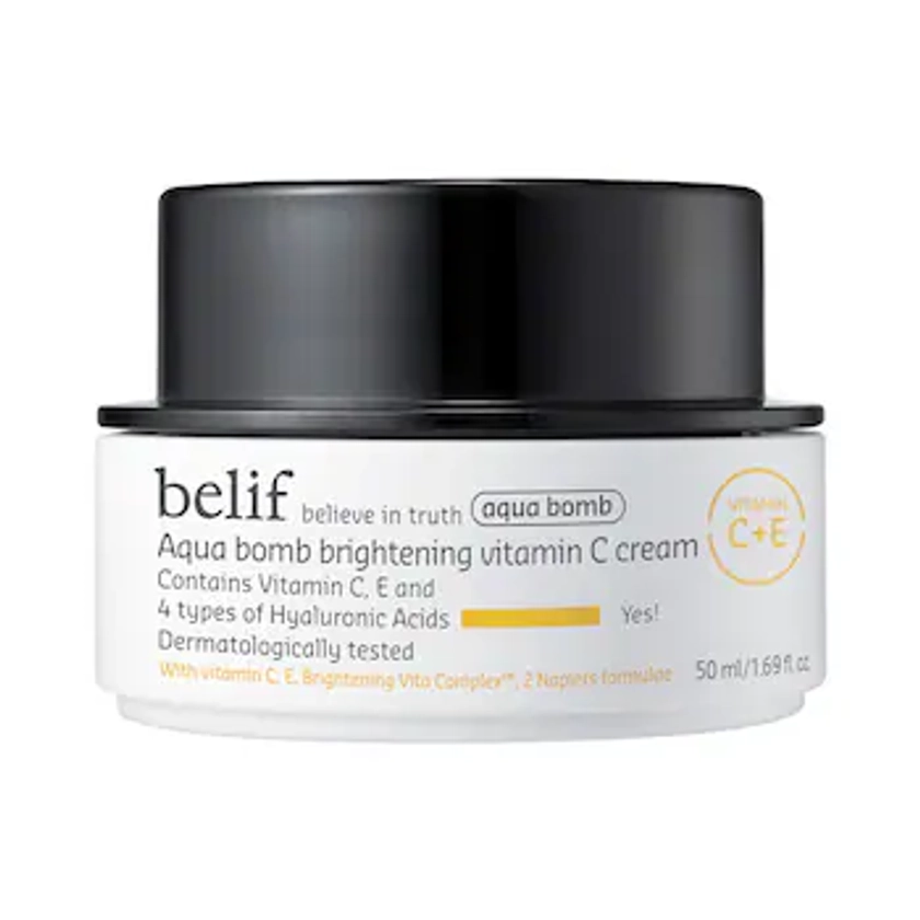 Aqua Bomb Brightening Vitamin C Cream with Hyaluronic Acid - belif | Sephora
