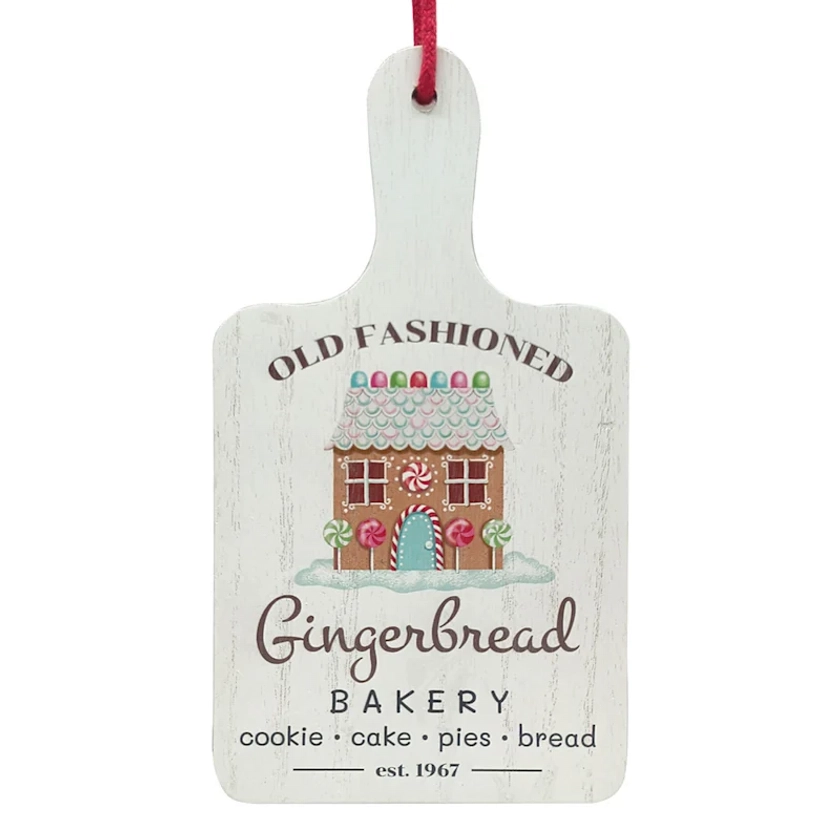 Gingerbread Bakery Cutting Board 7x12in | Christmas Kitchen Decor | At Home