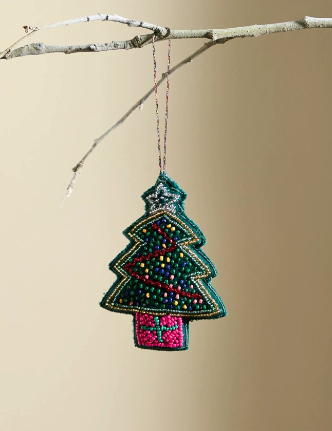 Beaded Tree Hanging Decoration | M&S Collection | M&S