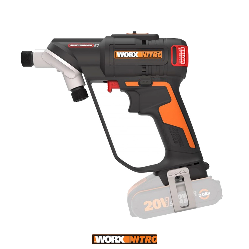 WORX NITRO 20V Brushless 6.35mm Switchdriver Gen 2.0 Drill / Driver Skin (Tool only - Battery / Charger sold separately) - WORX Australia
