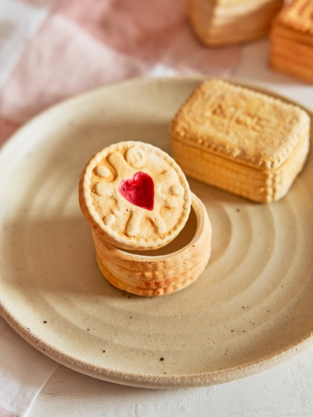 Jammy Dodger Biscuit Ceramic Trinket Box