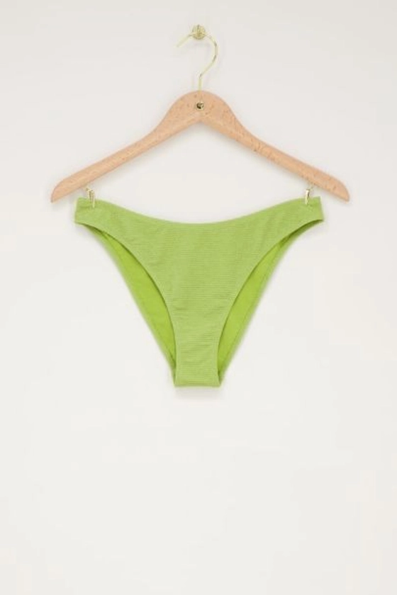 Groen bikini broekje met lurex