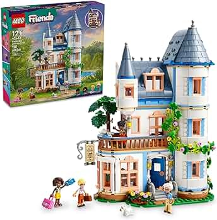 LEGO Friends Castle Bed and Breakfast Hotel Playset for Kids Ages 12 and Up, with 4 Mini Dolls, a Dog Toy Figure and Accessories, Castle Toy Gift Idea for Girls, Boys and Teens, 42638