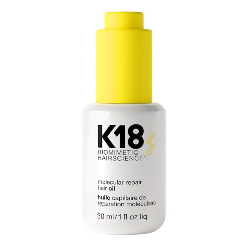K18 | Molecular Repair Hair Oil - Huile pour Lisser + Réparer les Cheveux Abîmés