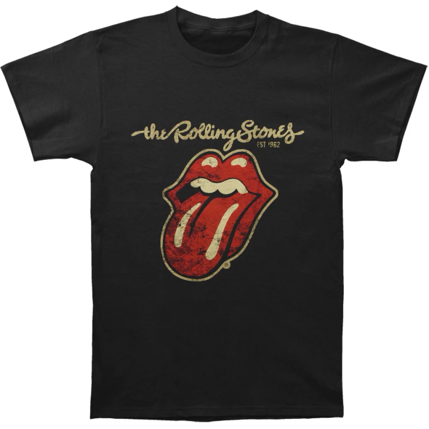 Rolling Stones Plastered Tongue EST 1962 Slim Fit T-shirt