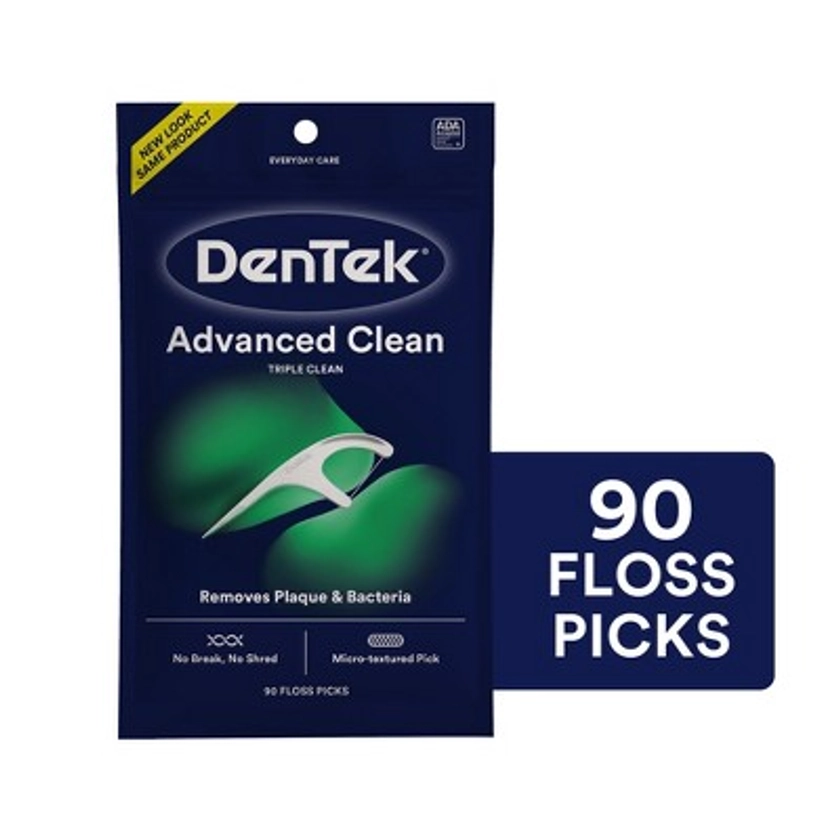 DenTek Triple Clean Floss Picks for Tight Teeth - 90ct