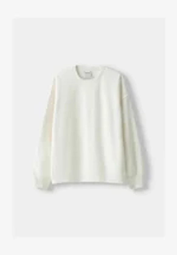 Bershka Sweatshirt - white/blanc - ZALANDO.FR