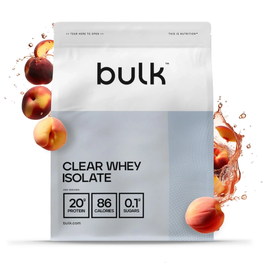 Clear Whey Protéine en poudre | Shake riche en protéines, pauvre en sucres | Bulk™ France