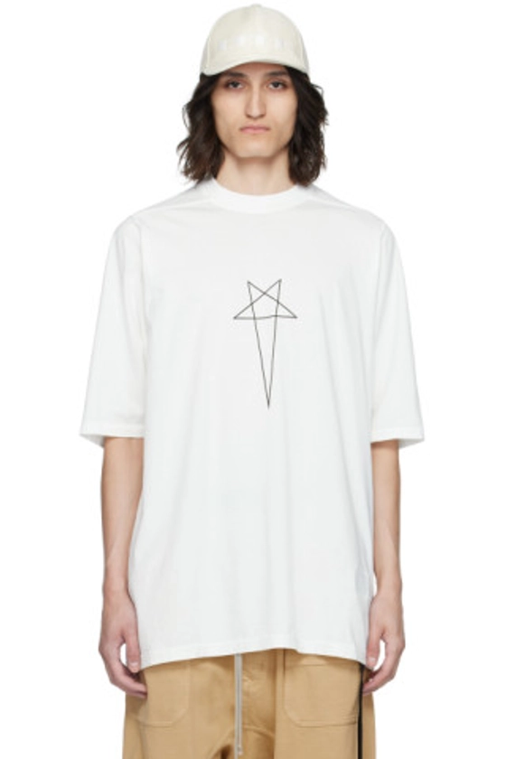 Rick Owens DRKSHDW - White Jumbo T-Shirt