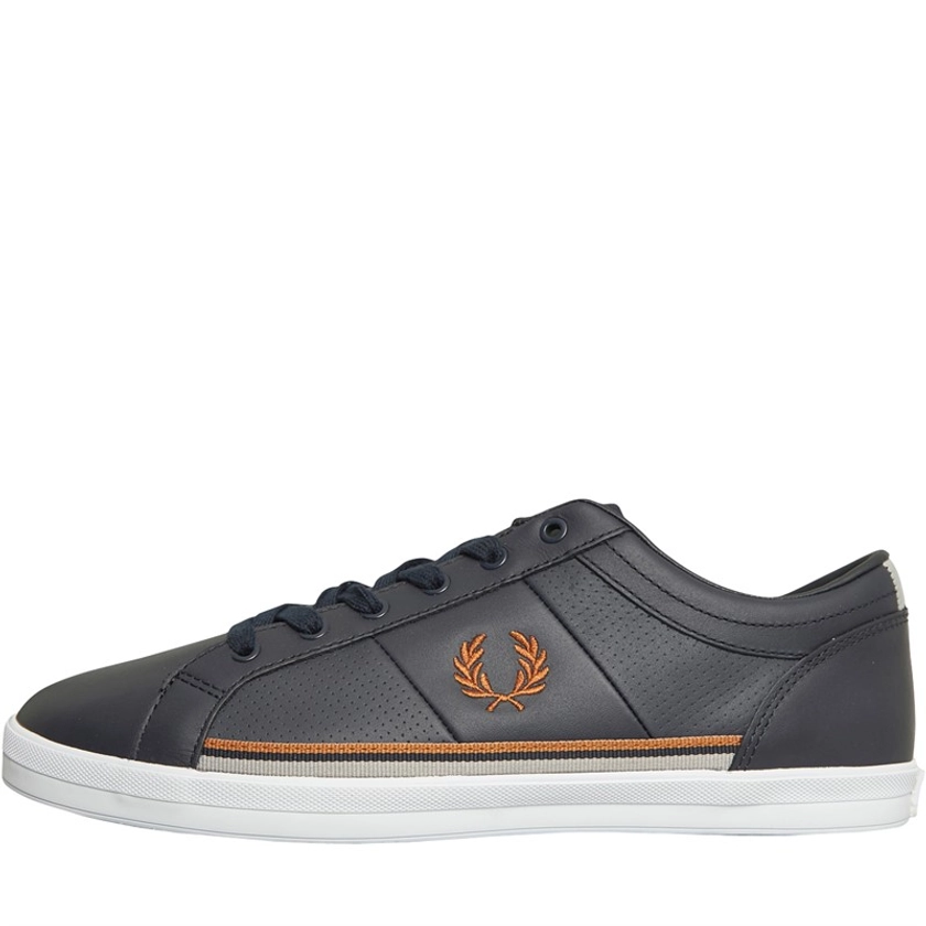 Fred Perry Baseline Perf Leather Shoes Navy