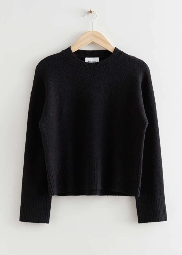 Pull décontracté en maille - Noir - Sweaters - & Other Stories FR