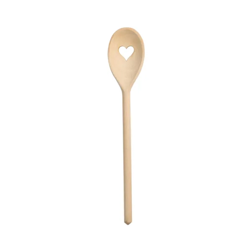 T&G Beech Heart Spoon