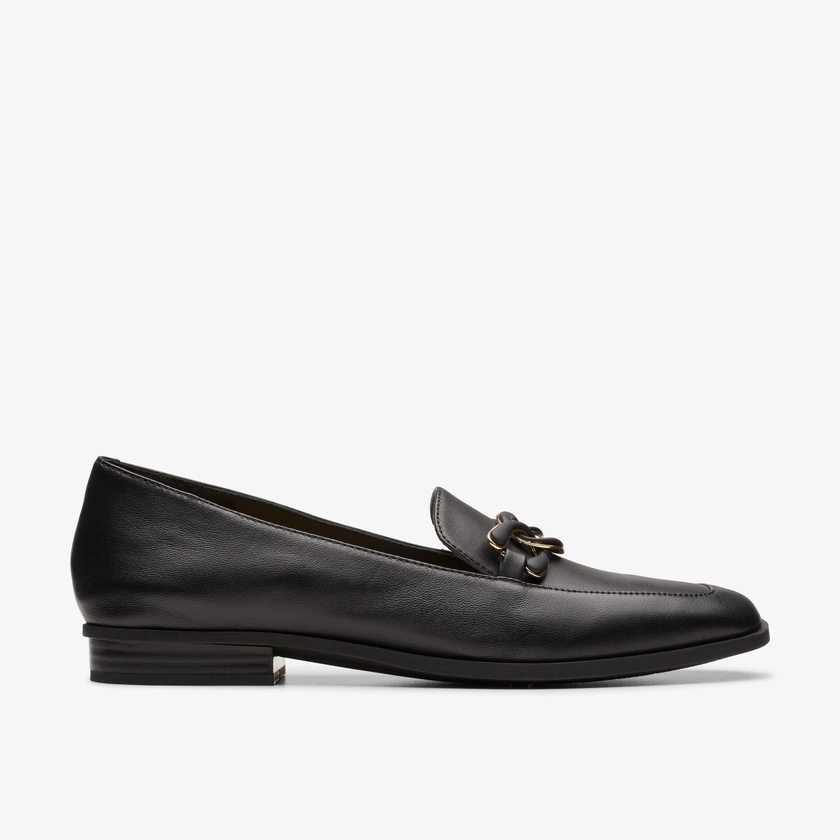 FEMME Sarafyna Rae Cuir noir Chaussures | Clarks