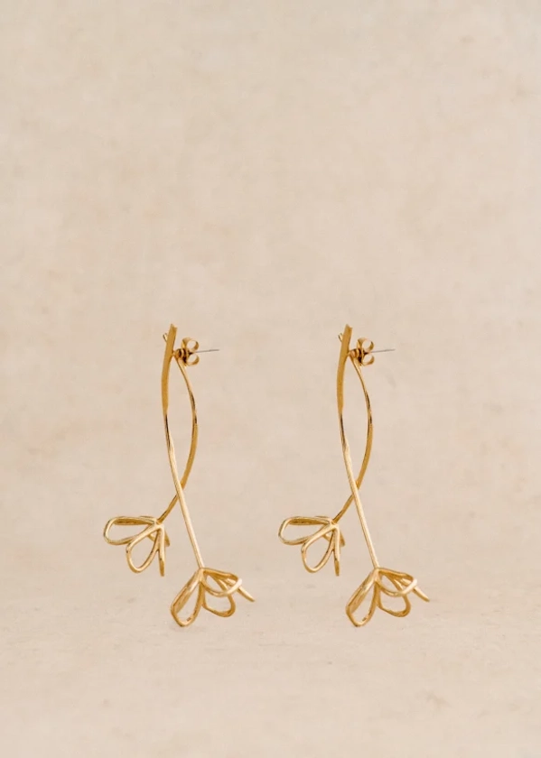 Cassiopée Earrings - Gold - Majority recycled brass - Sézane