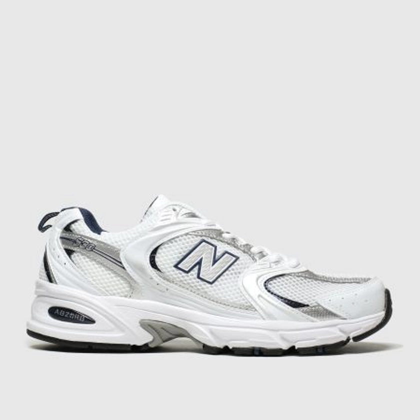 New Balance530 trainers in white & silver