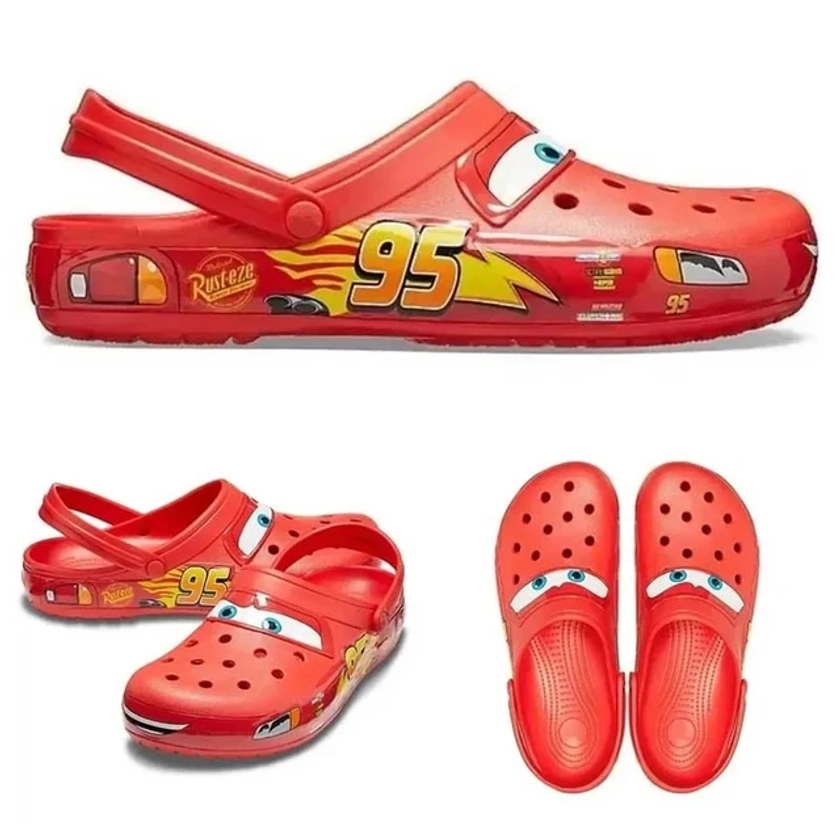 Pantoufles Imperméables de Dessin Animé Disney Mcqueen Crocs, Sandales Non Ald, Cadeau - AliExpress 