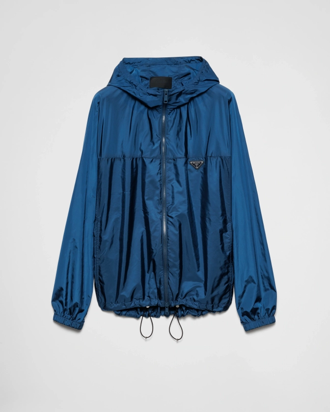 Veste En Re-nylon Bleu Aviateur | PRADA