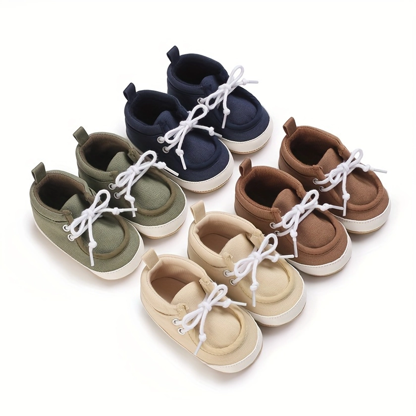 New Fashionable Spring and Autumn Versatile Thin Lace up Boys&#39; Sneakers Suitable for Infants Aged 0-1