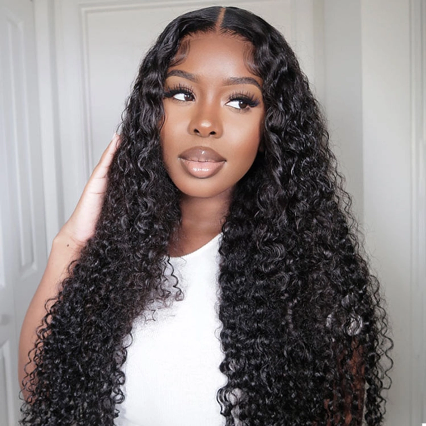 Long Curly Wigs For Women Invisible HD Lace Front Wig