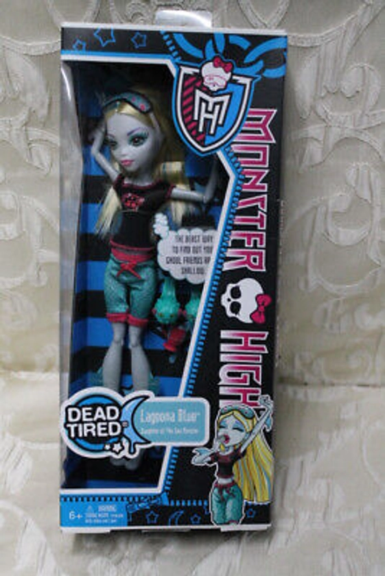 Monster High Dead Tired Lagoona Blue N.I.B.