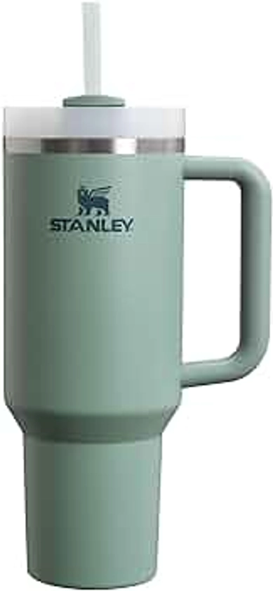 Stanley Quencher H2.0 FlowState Tumbler 1.2L - Cold For 11 Hours - Iced For 48 Hours - Water Bottle with Straw, Handle and Lid - Dishwasher Safe - Travel Mug For Cold or Hot Drinks - Shale