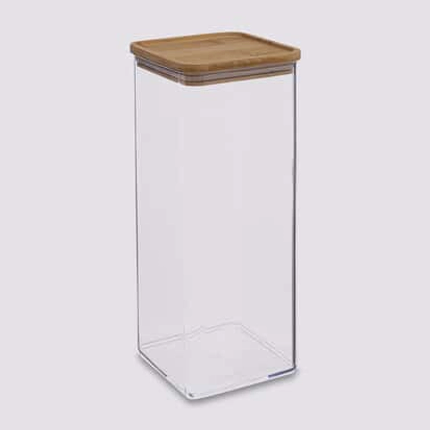 Boîte de conservation carrée couvercle bambou, 2L - Eske | 5five