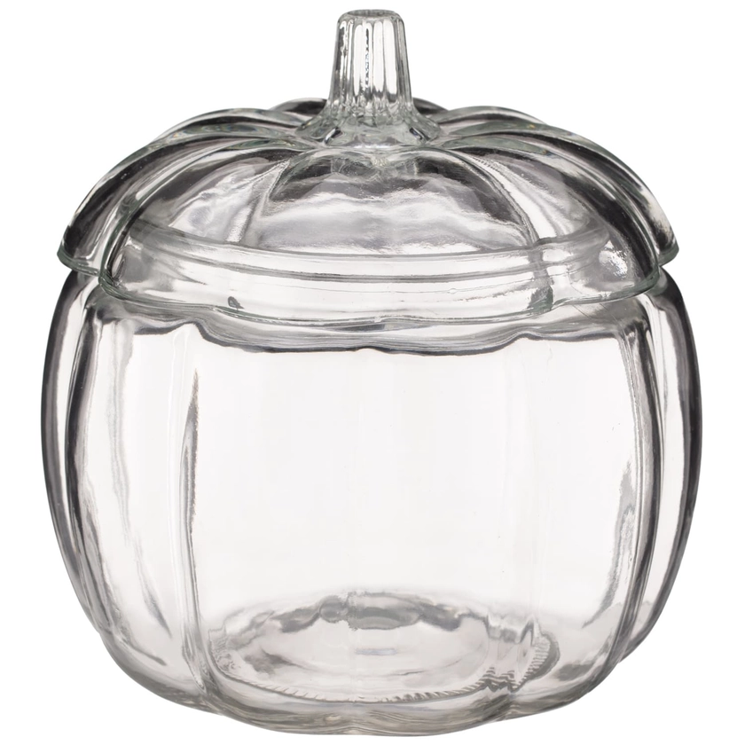 Glass Pumpkin Jar