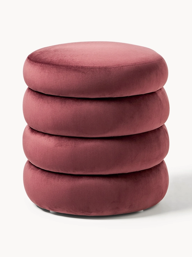 Pouf en velours avec rangement Alto | Westwing