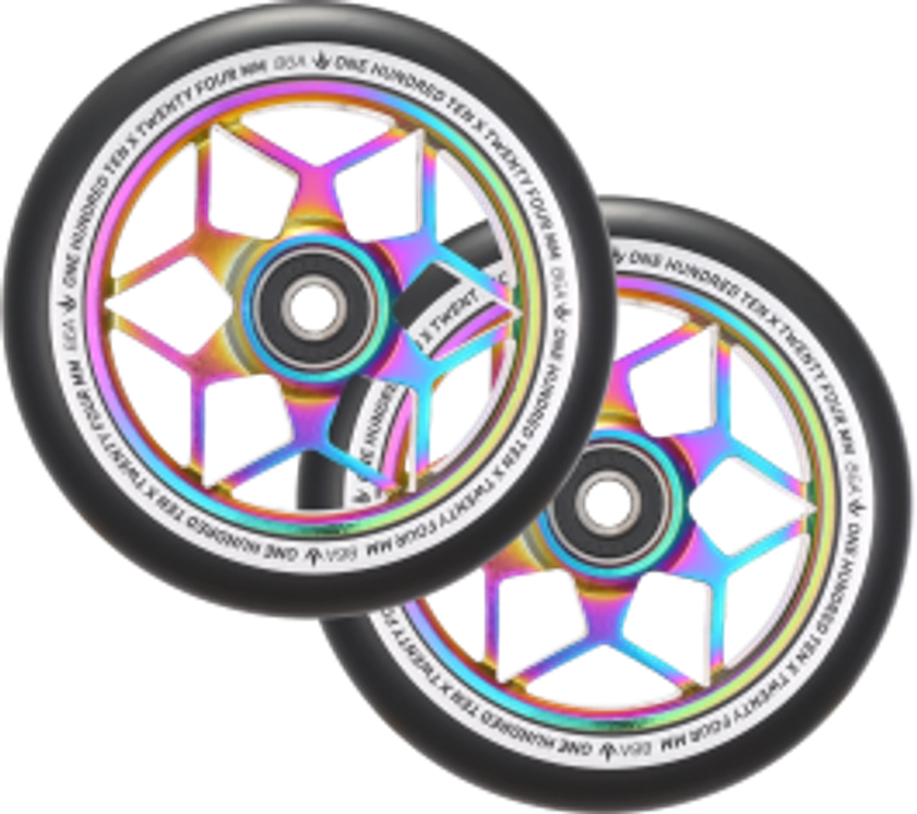 110mm Diamond Wheel - Oil Slick | Pair