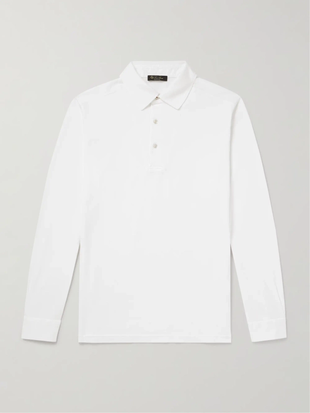LORO PIANA Cotton-Piqué Polo Shirt