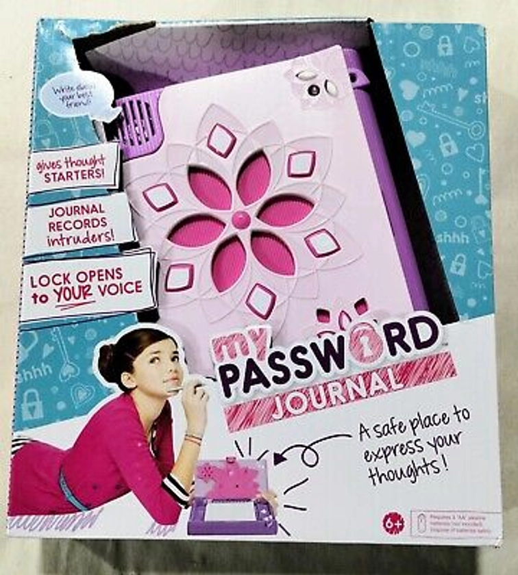 NEW Mattel My Password Journal Electronic Voice Unlock Activated Diary | eBay