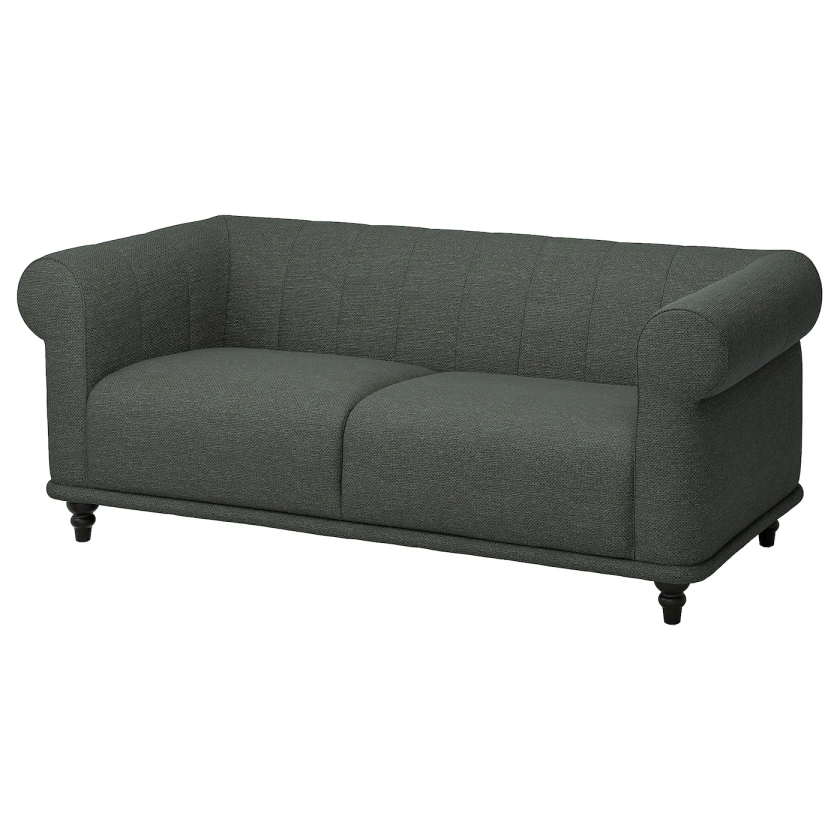 VISKAFORS loveseat, Lejde gray/green/brown - IKEA