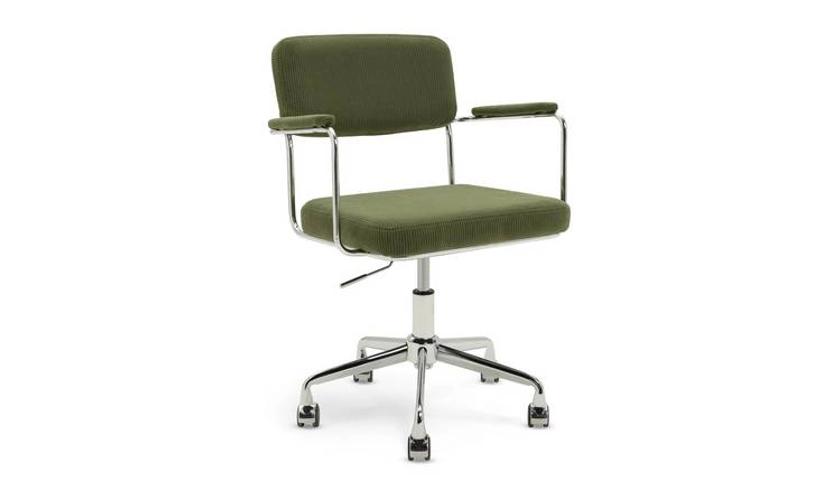 Habitat Ezra Fabric Office Chair - Olive